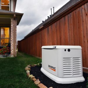 How are whole house generators powered?
